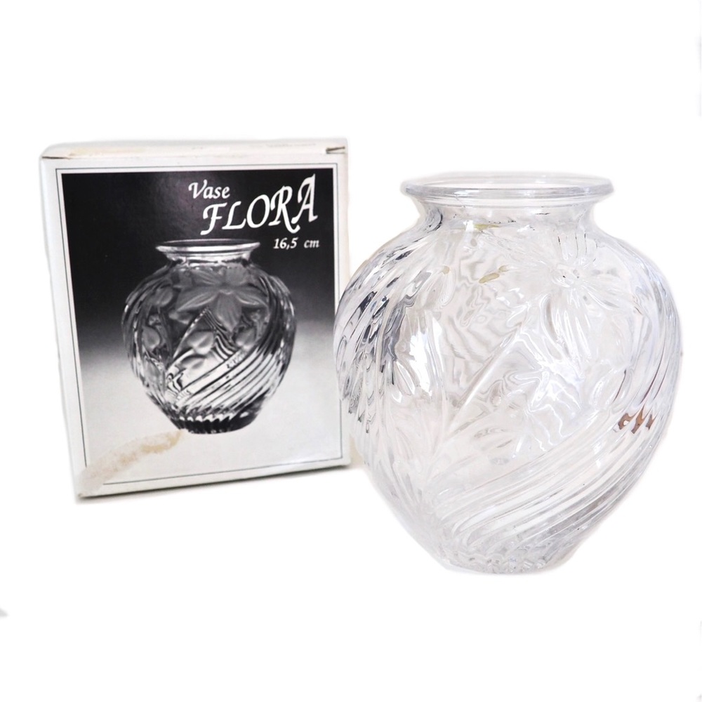 Lead Crystal Floral Vase